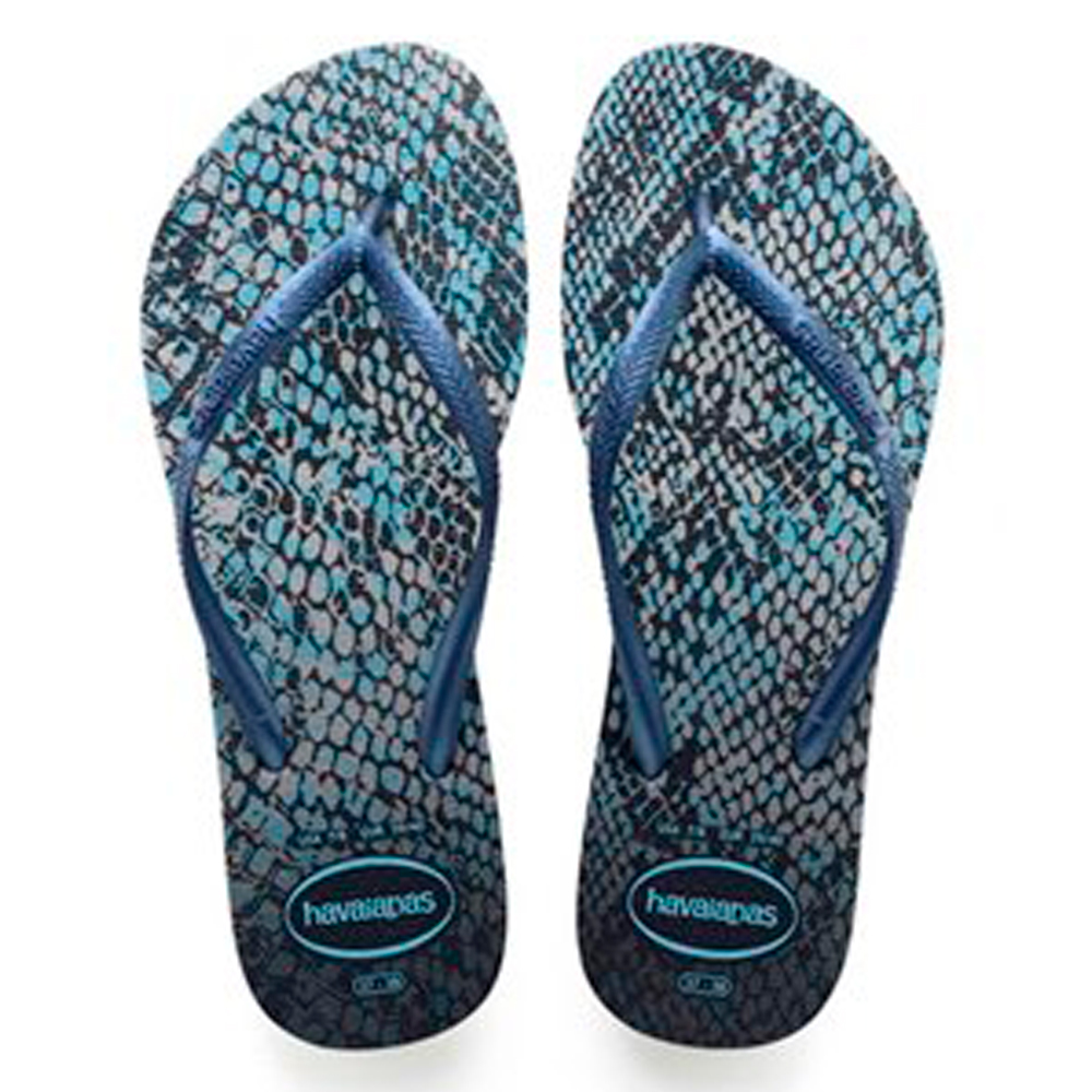 Slapi Havaianas SLIM ANIMALS pt Femei / 35/36 / Albastru inchis photo 2